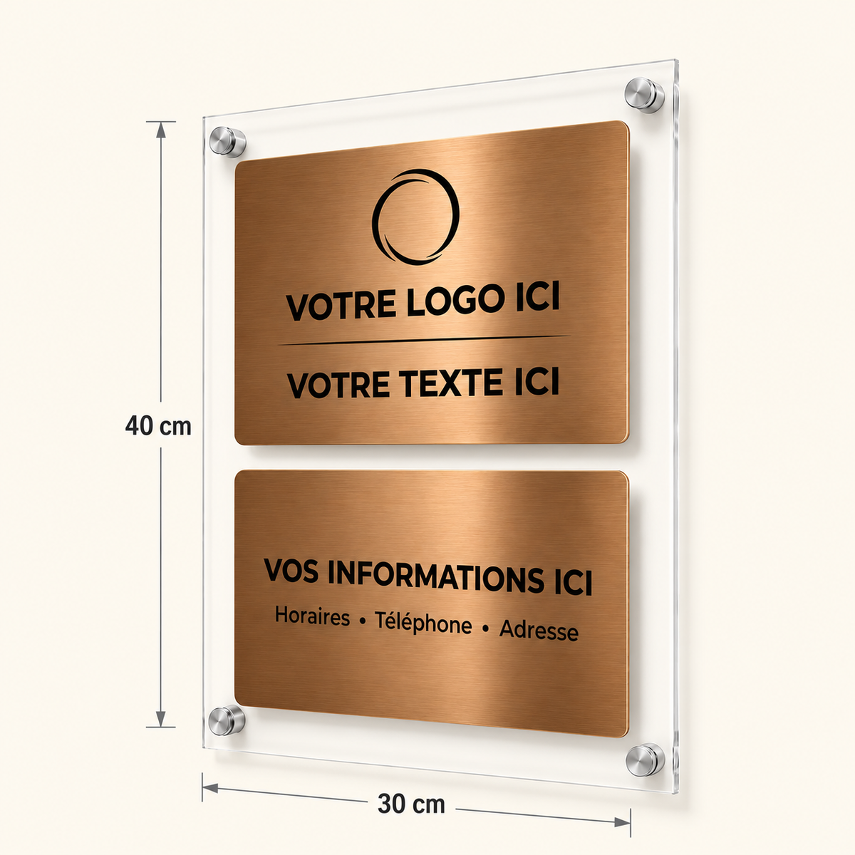 Plaque Professionnelle Personnalisée