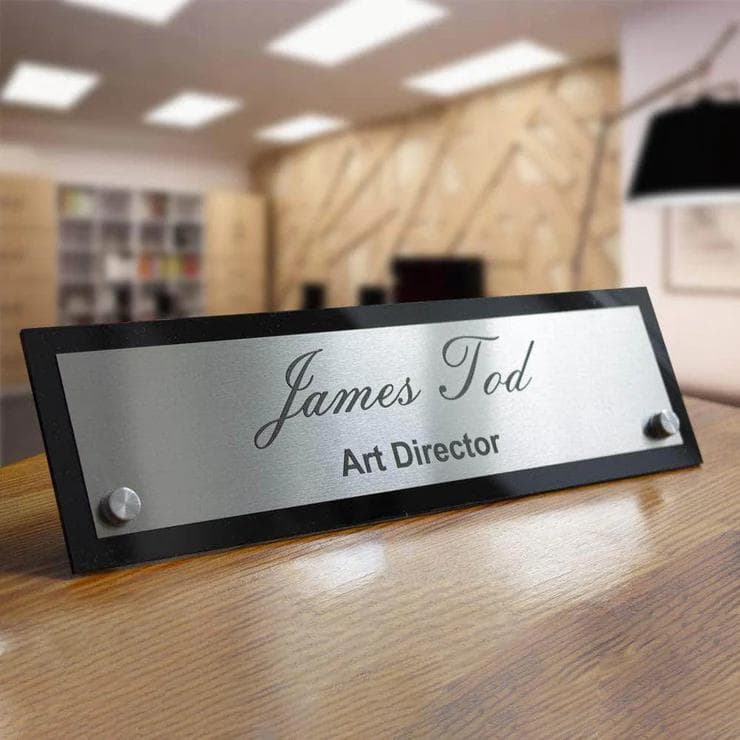 Plaques de bureau — Dorée / Argentée