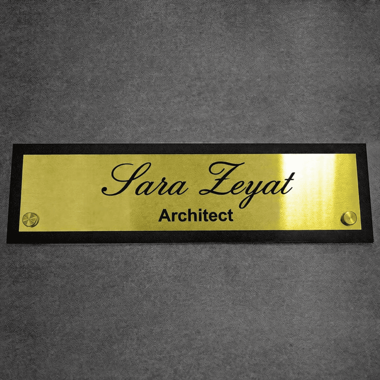 Plaques de bureau — Dorée