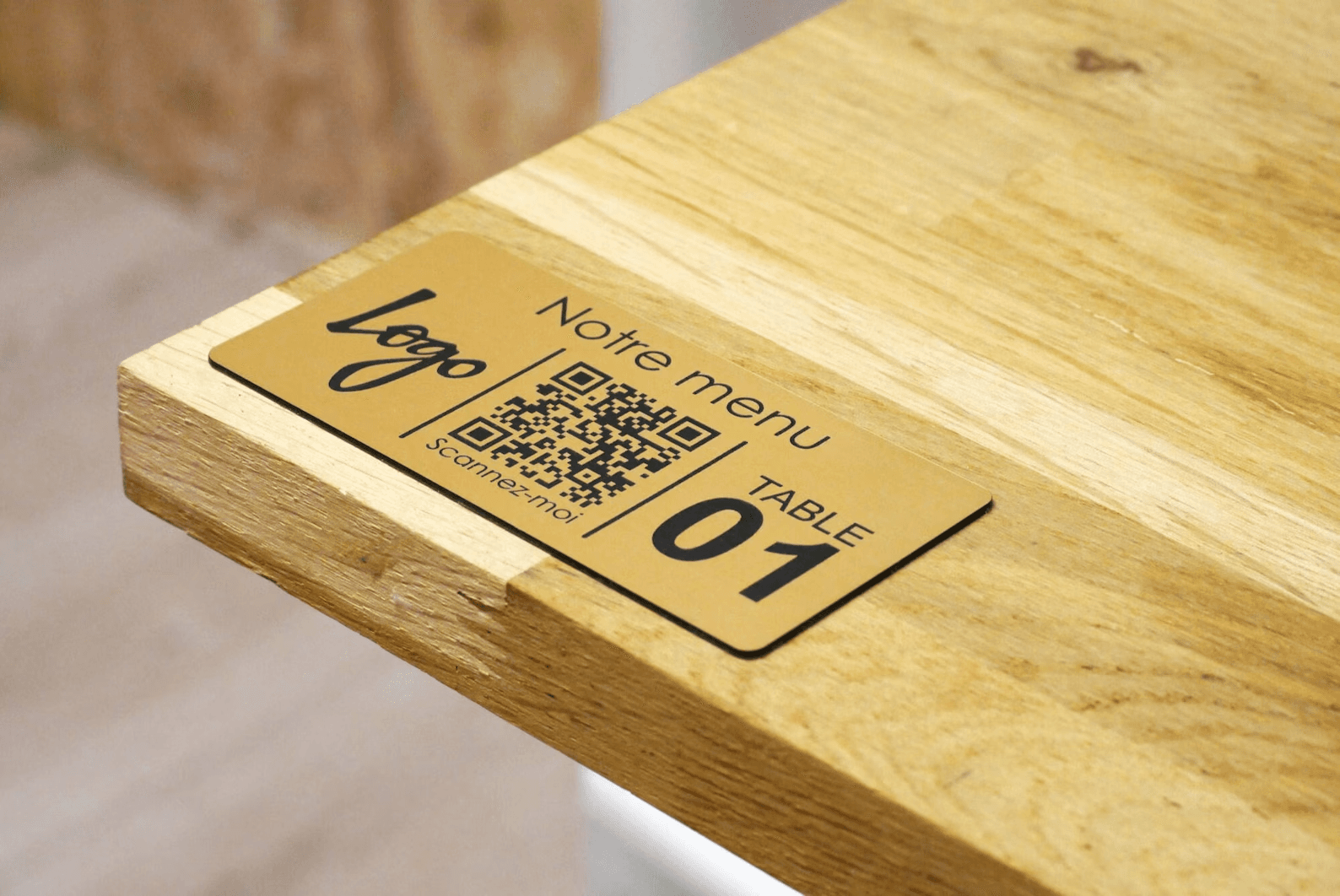 Plaques QR code — Plaque QR Code Personnalisée Gravée