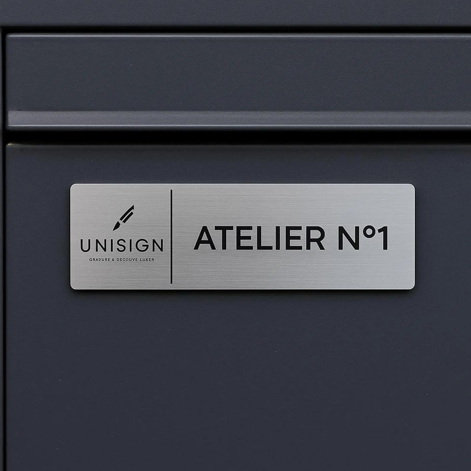 Plaque immeuble — Listing avocats — Aluminium