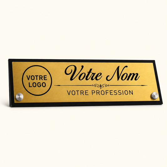 Plaque de Bureau Personnalisée