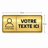 Plaque Murale Personnalisée 23×10 cm