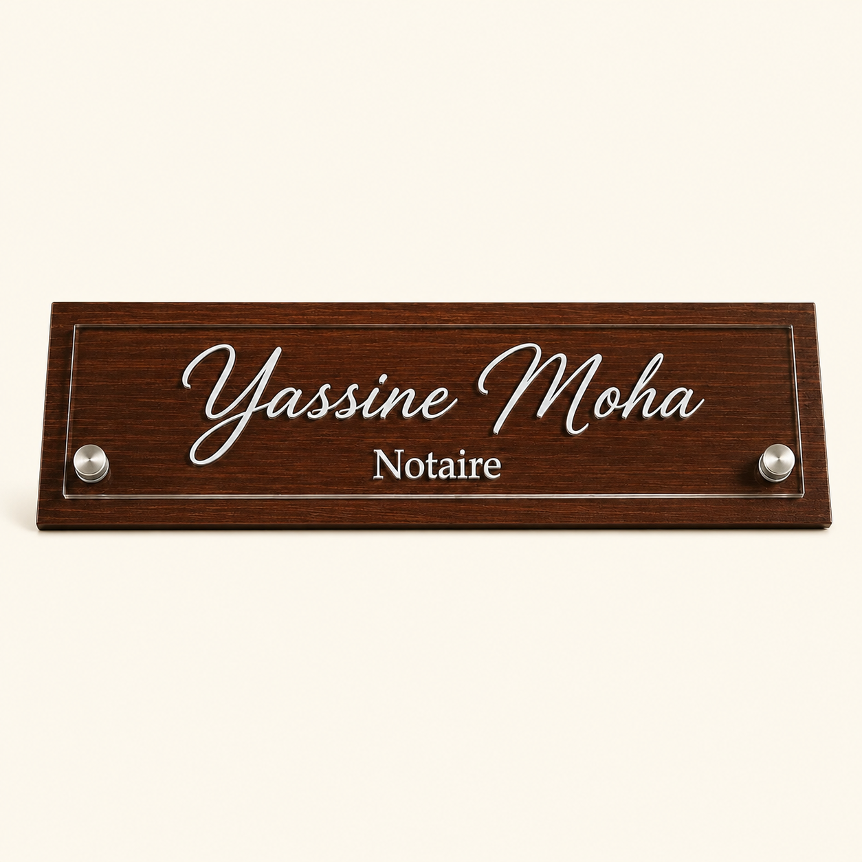 Plaque de Bureau Personnalisée