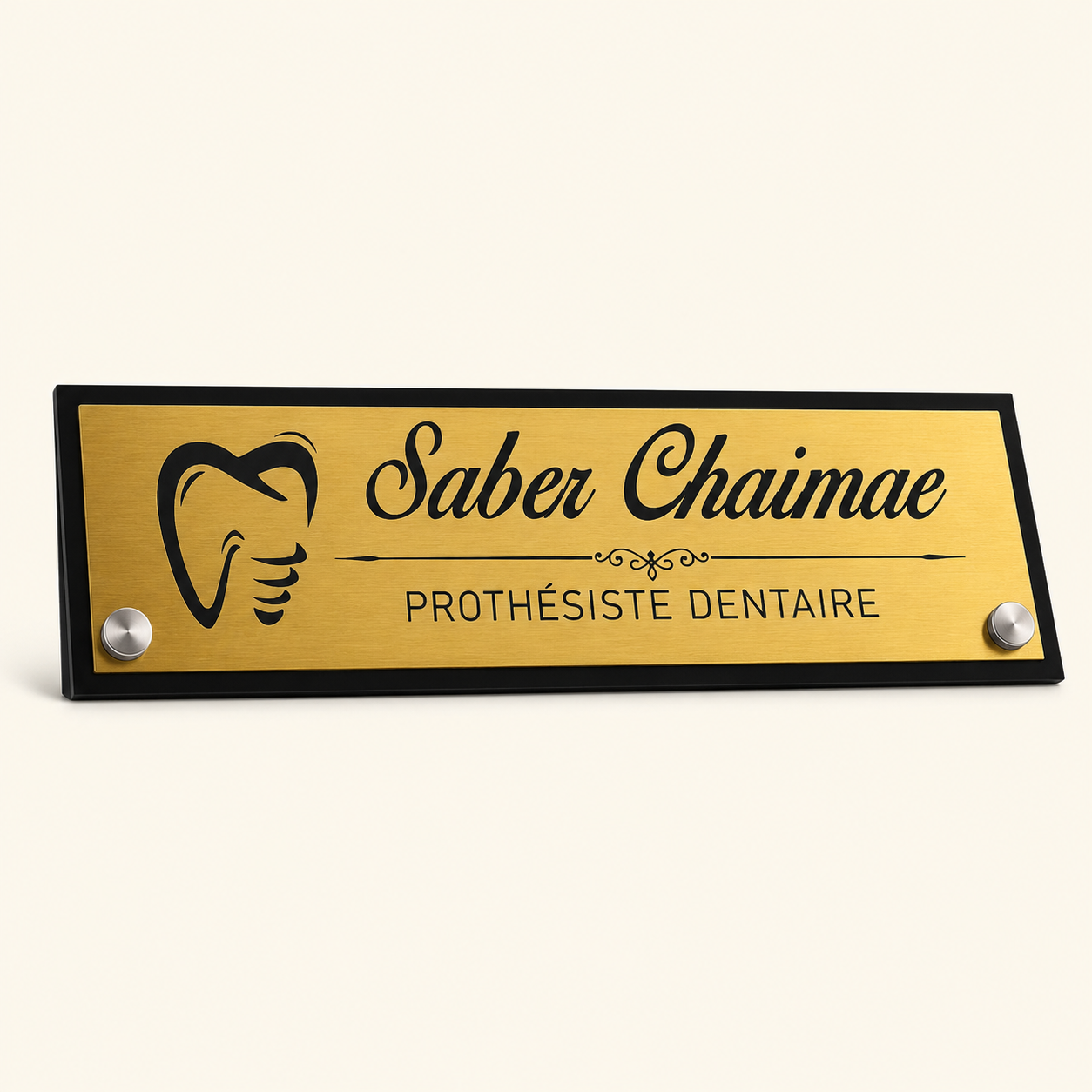 Plaque de Bureau Personnalisée