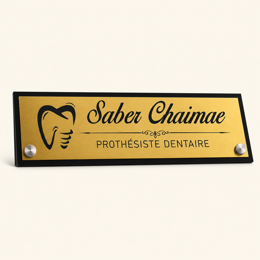 Plaque de Bureau Personnalisée