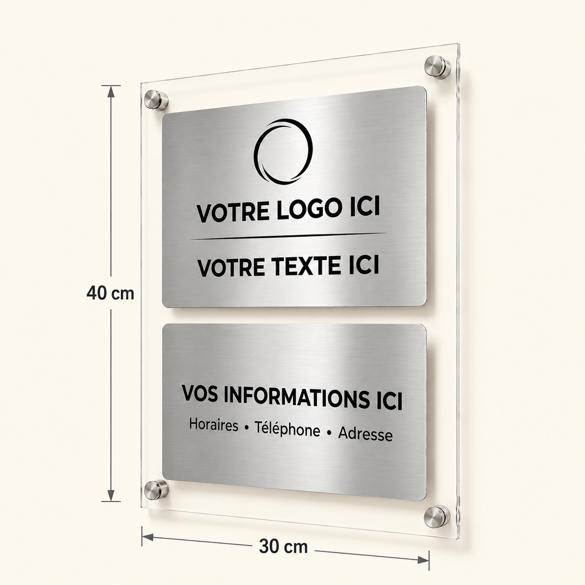 Plaque Professionnelle Personnalisée